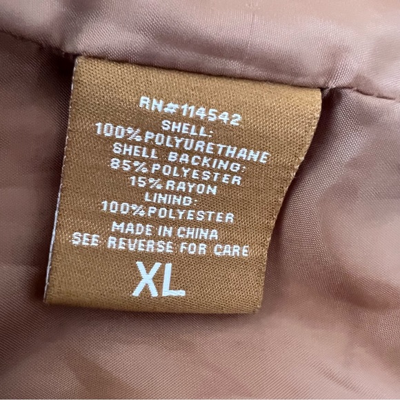 J2 By Jou Jou Brown Faux Leather Jacket - Picture 5 of 5